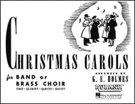 Christmas Carols for Band or Brass Choir F Horn 1/2 band method book cover